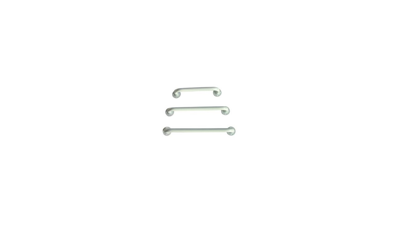 Barre murale acier blanc 45cm