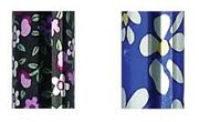 Canne pliante motif noir floral ou bleu daisy