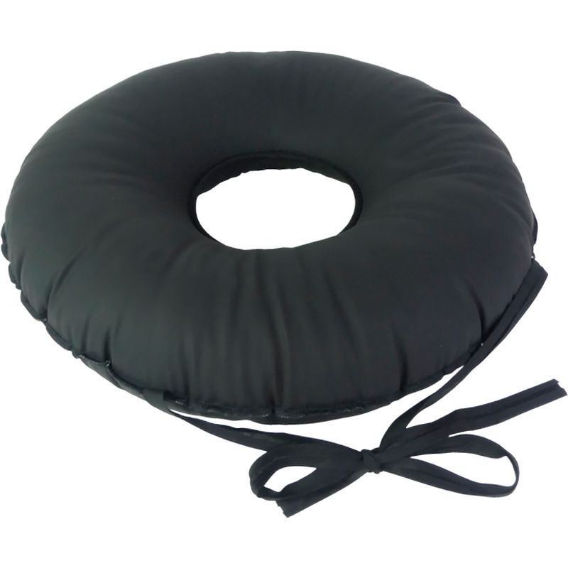 Coussin bouée percé rond noir