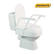 Dunimed Rehausseur de toilettes avec couvercle - 11 cm - Rehausseur