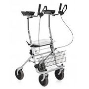 Rollator 4 roues appui brachiaux